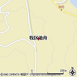 新潟県上越市牧区池舟周辺の地図