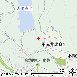 福島県いわき市平赤井不動堂周辺の地図