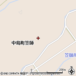 石川県七尾市中島町笠師ソ周辺の地図