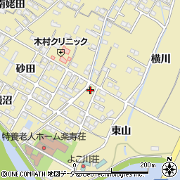 福島県いわき市四倉町上仁井田横川周辺の地図
