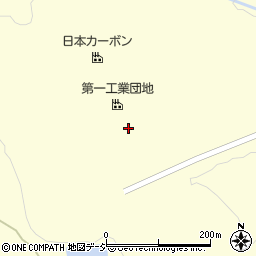 天馬株式会社新白河工場　業務周辺の地図