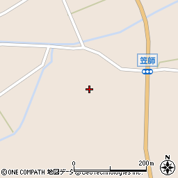 石川県七尾市中島町笠師カ周辺の地図