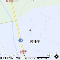 福島県石川郡古殿町鎌田若神子周辺の地図