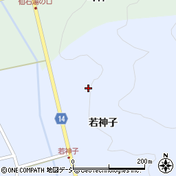 福島県古殿町（石川郡）鎌田（若神子）周辺の地図
