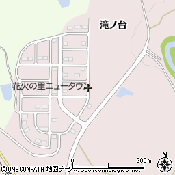 福島県浅川町（石川郡）滝輪（滝ノ台）周辺の地図