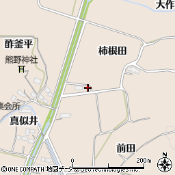 福島県いわき市平上平窪柿根田周辺の地図