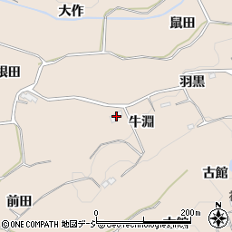 福島県いわき市平上平窪牛淵周辺の地図