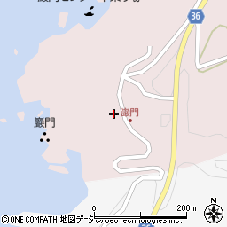 石川県羽咋郡志賀町富来牛下巌門周辺の地図