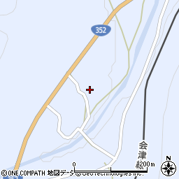 福島県南会津郡南会津町滝原向原周辺の地図