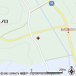 福島県石川郡古殿町仙石竹ノ内周辺の地図