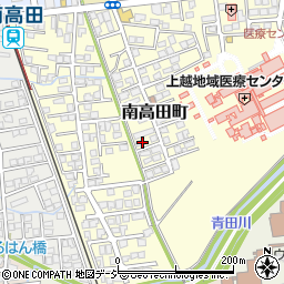 新潟県上越市南高田町周辺の地図