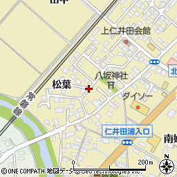 福島県いわき市四倉町上仁井田松葉周辺の地図