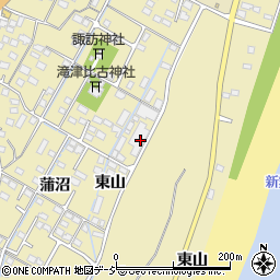 福島県いわき市四倉町上仁井田東山周辺の地図