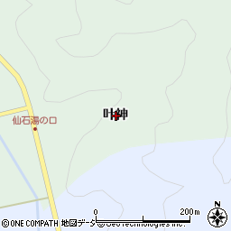 福島県石川郡古殿町仙石叶神周辺の地図