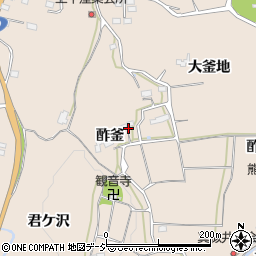 福島県いわき市平上平窪酢釜周辺の地図