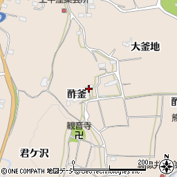 福島県いわき市平上平窪（酢釜）周辺の地図