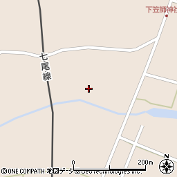 石川県七尾市中島町笠師ヲ周辺の地図