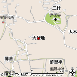 福島県いわき市平上平窪大釜地周辺の地図
