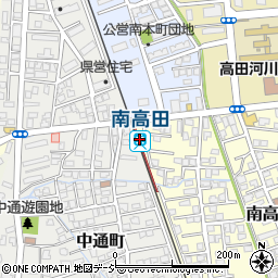 南高田駅周辺の地図