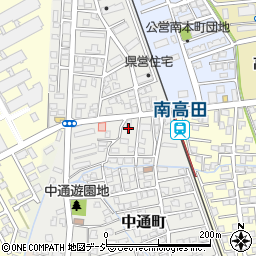 新潟県上越市中通町周辺の地図