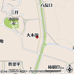 福島県いわき市平上平窪大木田周辺の地図
