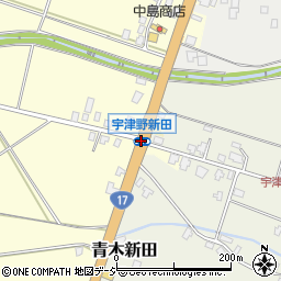 宇津野新田周辺の地図