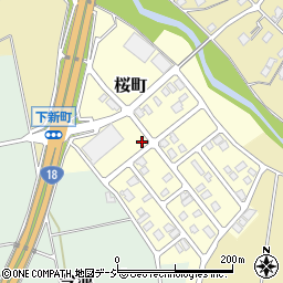 新潟県上越市桜町周辺の地図