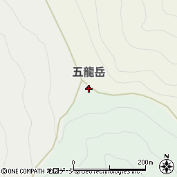 五龍岳周辺の地図