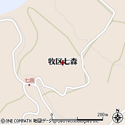 新潟県上越市牧区七森周辺の地図