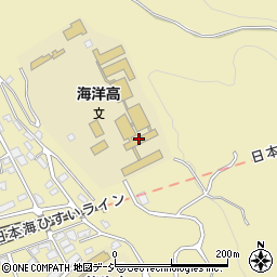 新潟県立海洋高等学校　進路室周辺の地図