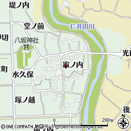 福島県いわき市四倉町塩木（家ノ内）周辺の地図