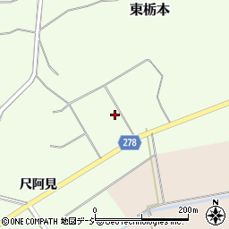 福島県白河市東栃本新前平周辺の地図