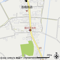 釜の子本町周辺の地図