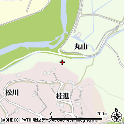 小川江筋周辺の地図