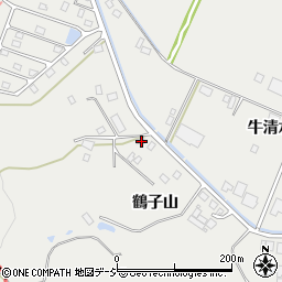 福島県白河市白坂鶴子山43周辺の地図