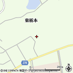 福島県白河市東栃本坊ノ久保周辺の地図