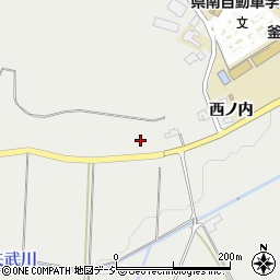 福島県白河市東釜子曲り町18周辺の地図