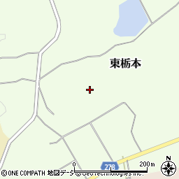 福島県白河市東栃本新田周辺の地図