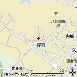福島県いわき市四倉町上仁井田岸前周辺の地図