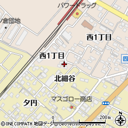福島県いわき市四倉町西１丁目周辺の地図