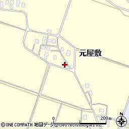 元屋敷町内会館周辺の地図