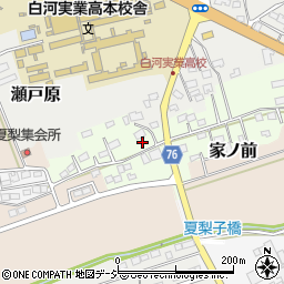 〒961-0032 福島県白河市家ノ前の地図
