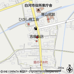 福島県白河市東釜子本町104-1周辺の地図