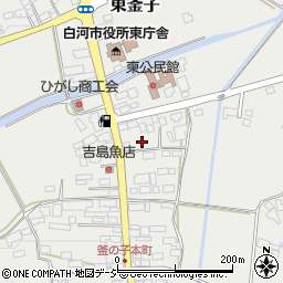 福島県白河市東釜子本町3-2周辺の地図