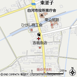 福島県白河市東釜子本町105周辺の地図