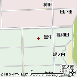 福島県いわき市四倉町塩木黒牛周辺の地図