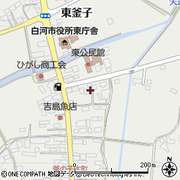 福島県白河市東釜子本町5周辺の地図
