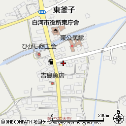 福島県白河市東釜子本町1周辺の地図