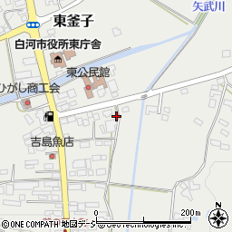福島県白河市東釜子本町6周辺の地図