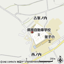 福島県白河市東釜子古峯ノ内98-7周辺の地図